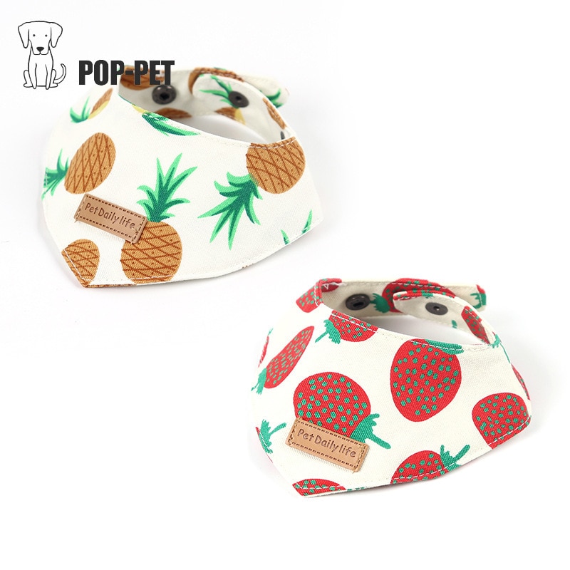 Cats Scarf Adjustable Pet Dog Collars Neckerchief Kitten Eating Bibs Cat Saliva Towel Pet Accessories