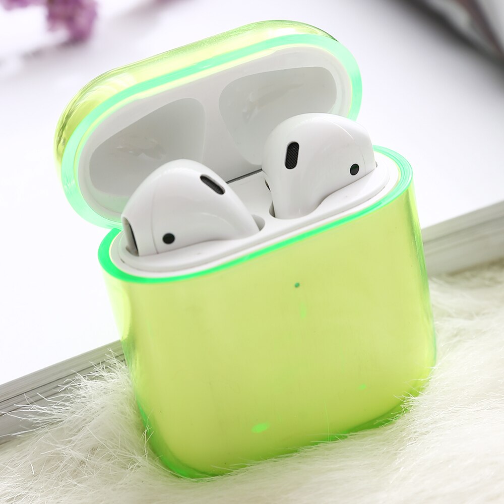 Couvercle de couleur claire pour boîtier Airpods étui pour écouteurs Transparent pour Apple Airpods 2 1 pour coque de boîtier de charge Airpod Air Pod