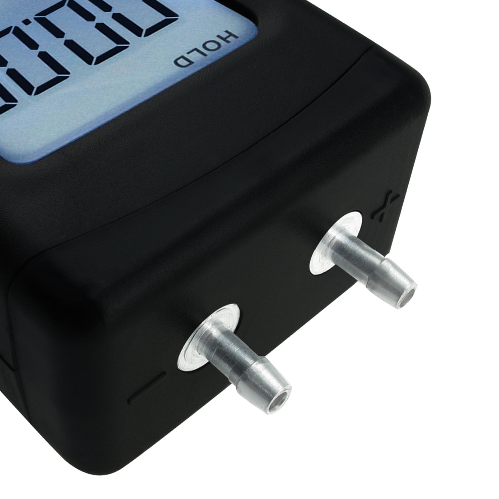 Digital Portable Manometer Handheld Air Vacuum/Gas Pressure Gauge Meter +/-13.78kPa +/-2PSI, 11 Units with Backlight