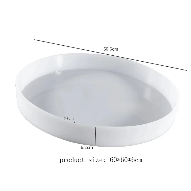 60cm oceano grande redondo retângulo mesa resina molde oversize mesa redonda ornamentos rio mesa molde de silicone fundição de resina fazendo: YELLOW