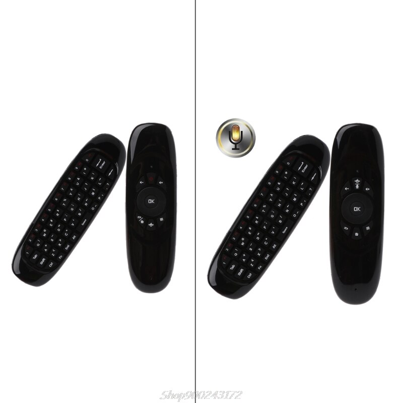 C120 fly air mouse met spraakgestuurde zoekmicrofoon 2.4g mini draadloos toetsenbord voor pc en tv  au18 20