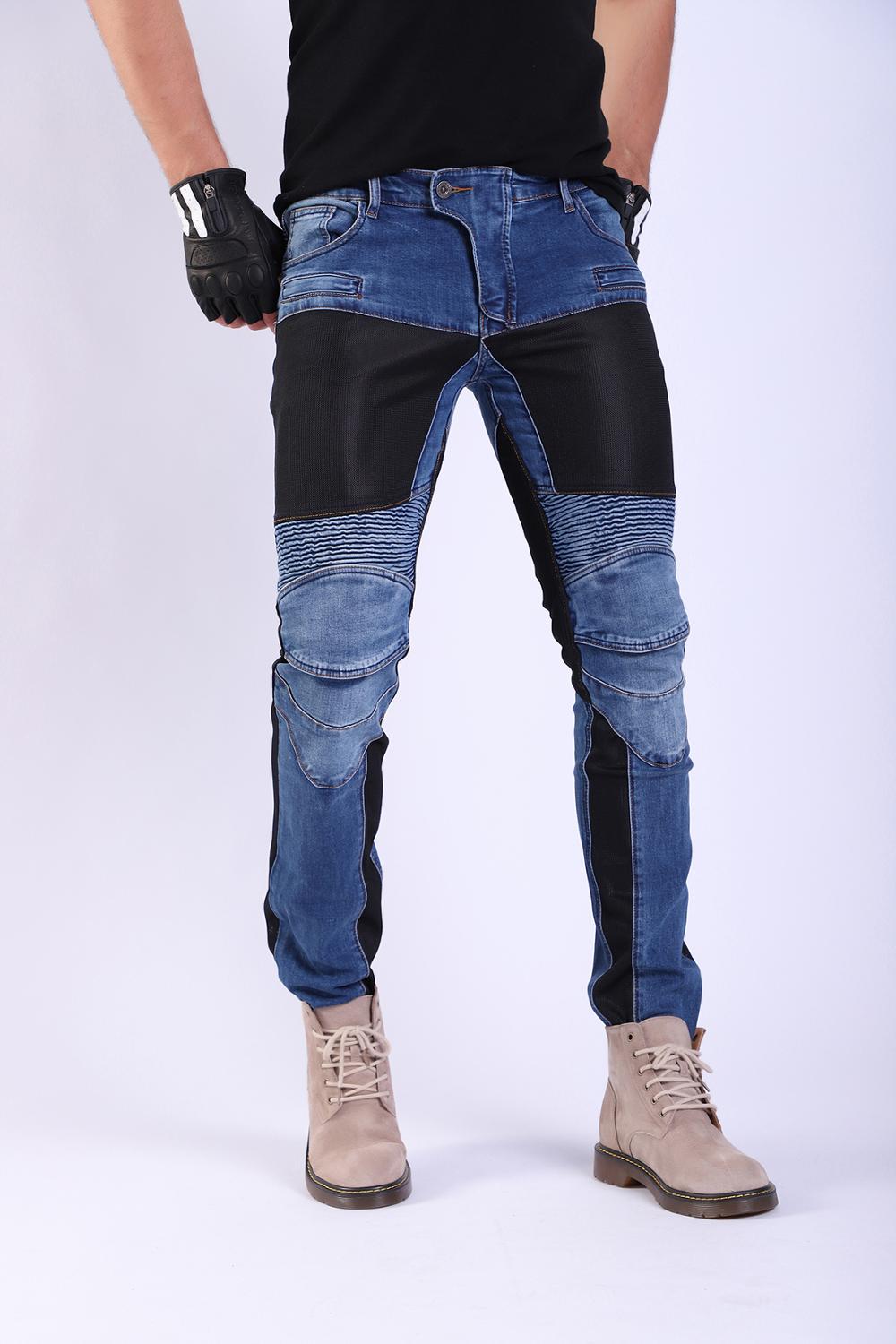 VOLERO Motorcycles PK719 Jeans Leisure Motorcycle Men's Off-road Outdoor Jean/cycling Pants With Protect Equipment And Mesh