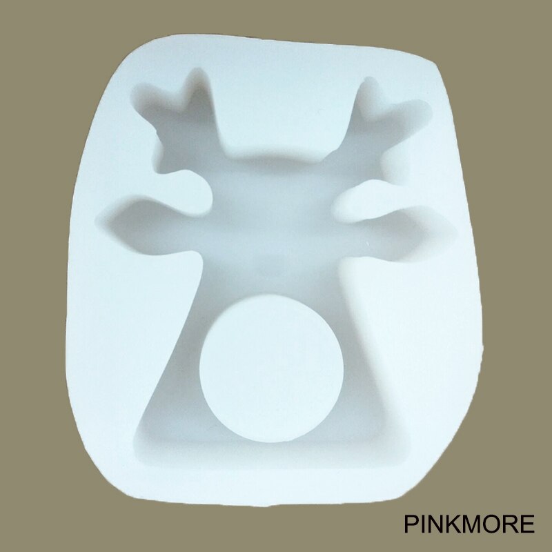 Silicone Mould Voor Kaars Houder Mooie Fawn Kerst Beton Kandelaar Siliconen Mallen