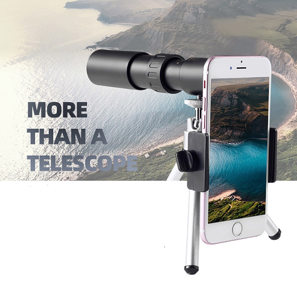 4K 10-300X40mm Super Telephoto Zoom Monocular Telescope Portable Dual Focus Monocular Telescope