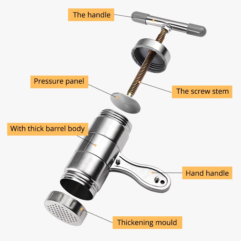 Pasta Machine Stainless Steel Noodle Maker Press Pasta Machine Kitchen Pressing Spaghetti Crank Cutting Noodle Maker Tools