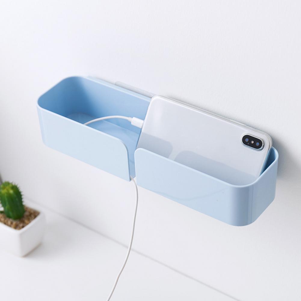 Stylish Wall Mounted Rack Smooth Surface Maximum Your Space Wall Mounted Rack Bedside Storage Rack Bed Organizer 1 Set