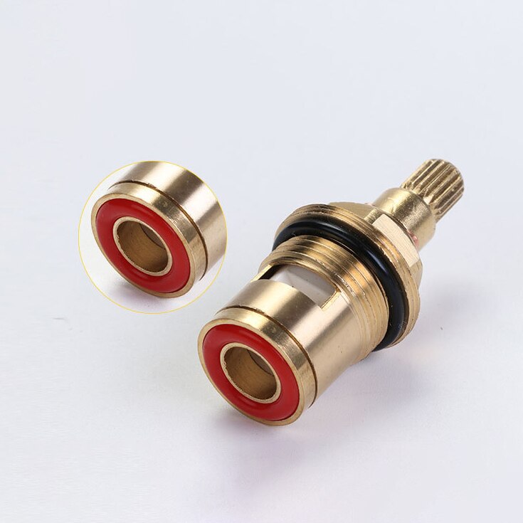 20 dentes 1/2 válvula termostática cerâmica torneira do cartucho mixer válvula ajustar a temperatura da água de bronze acessórios da cozinha estável