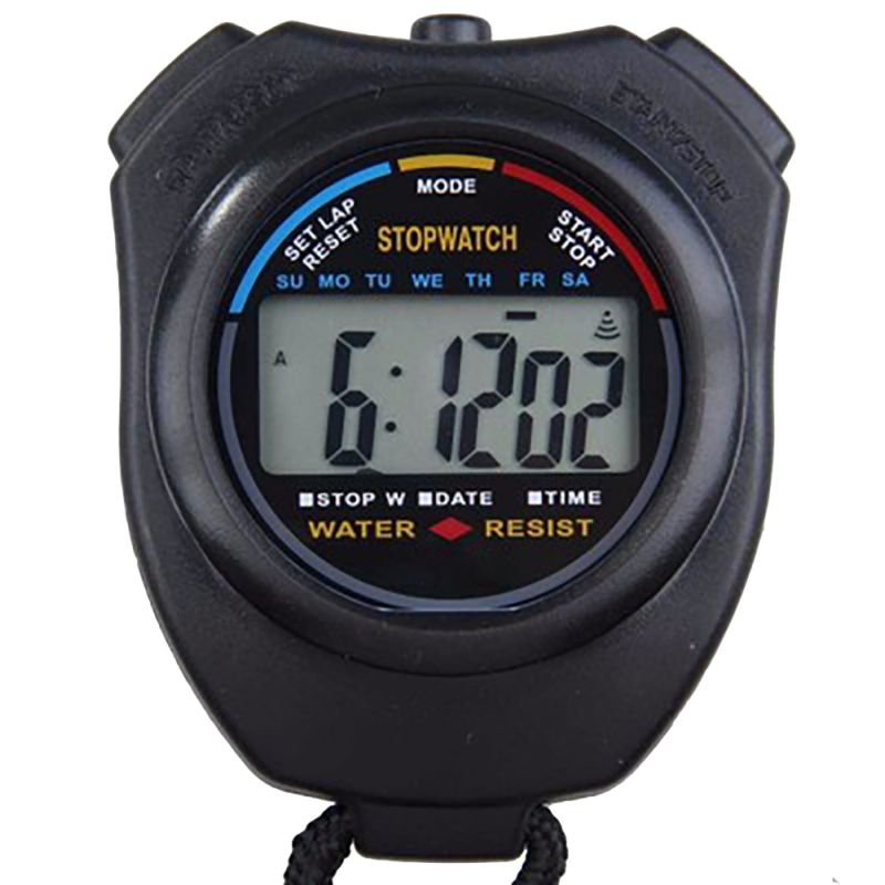 High Electronic LCD Sports Timer Digital Motion Stopwatch Time Alarm Counter Chronograph: Default Title