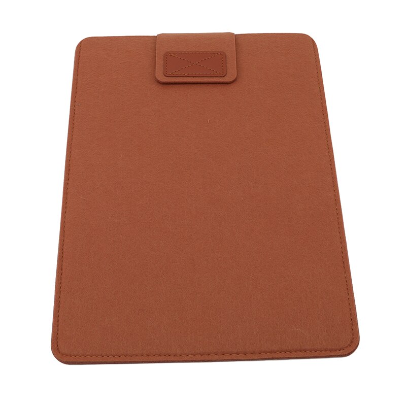 Felt Business Bag Laptop Soft Cover Case Noble Computer Document Briefcase Men: Khaki