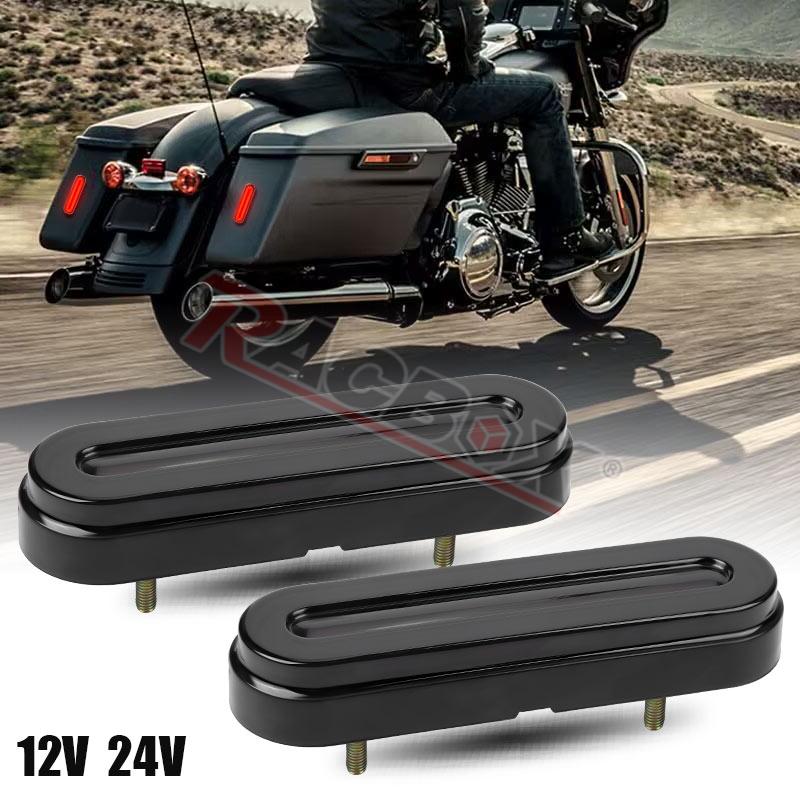 55 led rem-, achter- en knipperlichtbalken (drl) voor motorfietsen 110 richtingaanwijzers, achterlichten voor cafe racer, chopper, bobber en cruiser