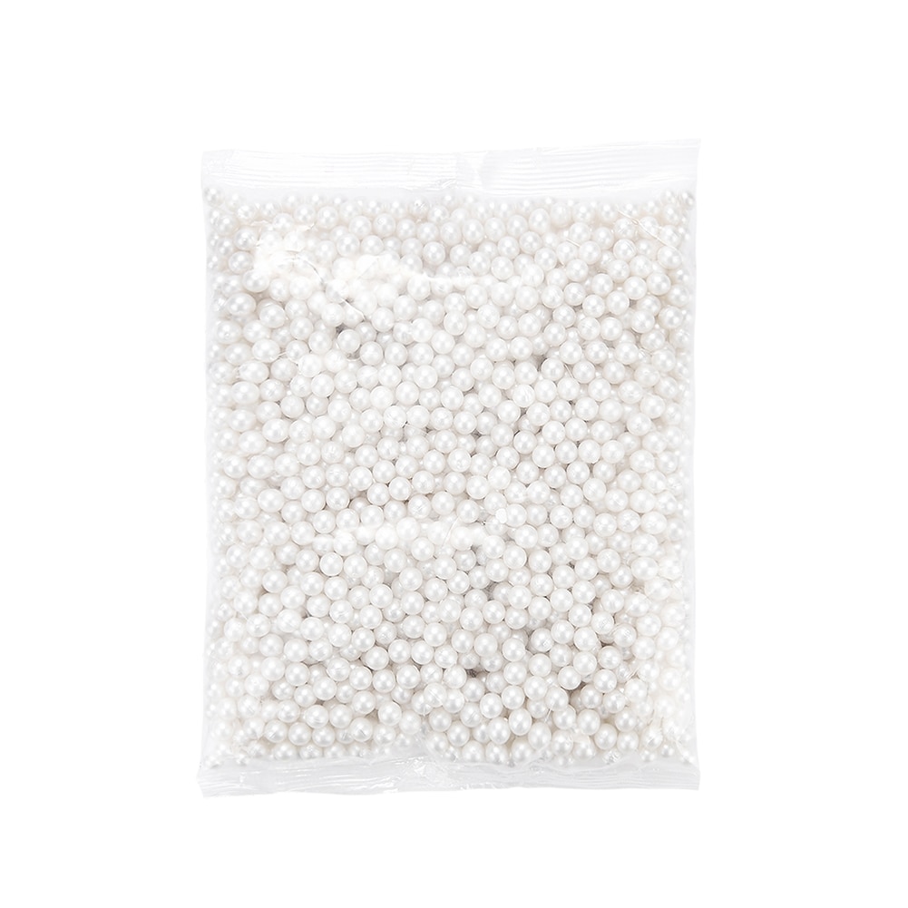 300G Vullingen Parels Kralen Decoratie Charmes Voor Make-Up Borstel Emmer Opbergdoos Make Container Emmer Vullen Parels: WHITE