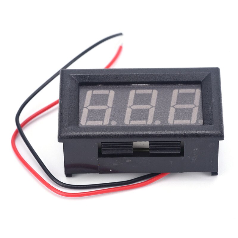 1Pc Dc 0-30V Auto Mini Voltmeter Tester Rode Auto Digitale Voltage Test Batterij