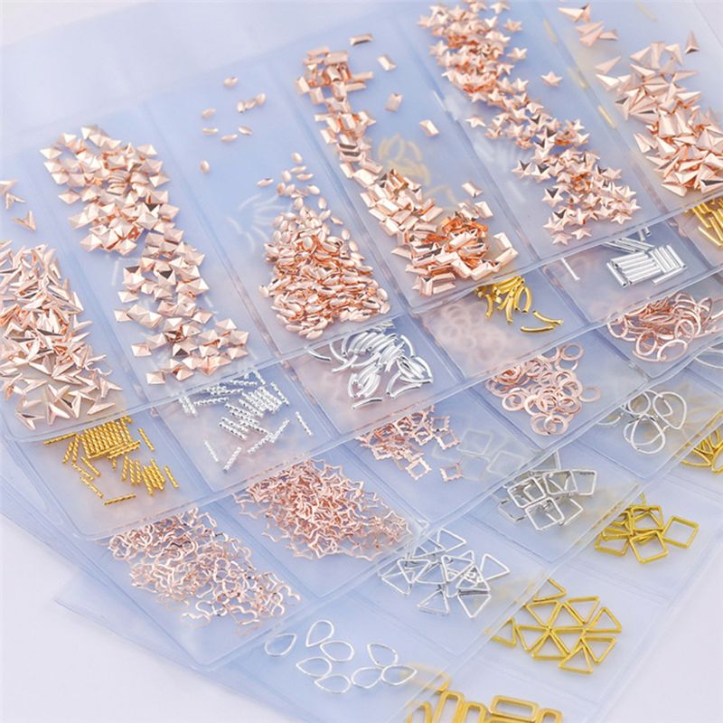 10g gyllene skal moon star nail art metall 3d mix ram smycken fyllning uv harts epoxiform gör fyllning för gör-det-själv smycken