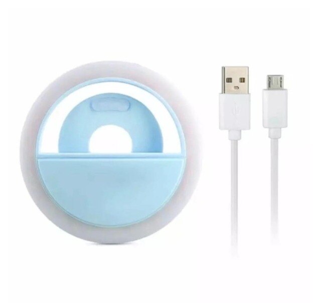 Ring Light Luz para Selfie: Azul