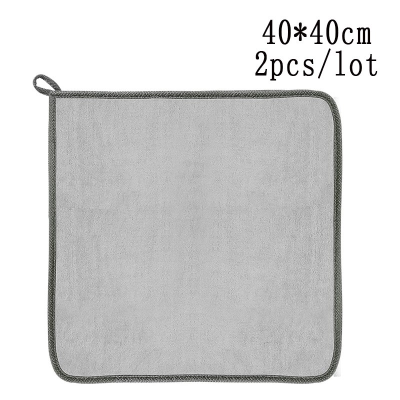 Baseus-toallas de microfibra para limpieza de coche, paño de secado con dobladillo, accesorios de lavado de coche: 40-40cm