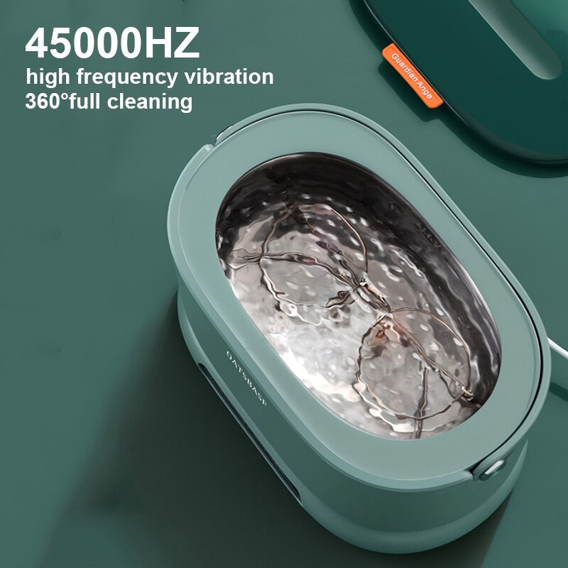 500ml Portable Ultrasonic Cleaner Household Commercial Cleaning Machine 4 Cleaning Modes 45000HZ Glasses Jewelry Tools Cleaner