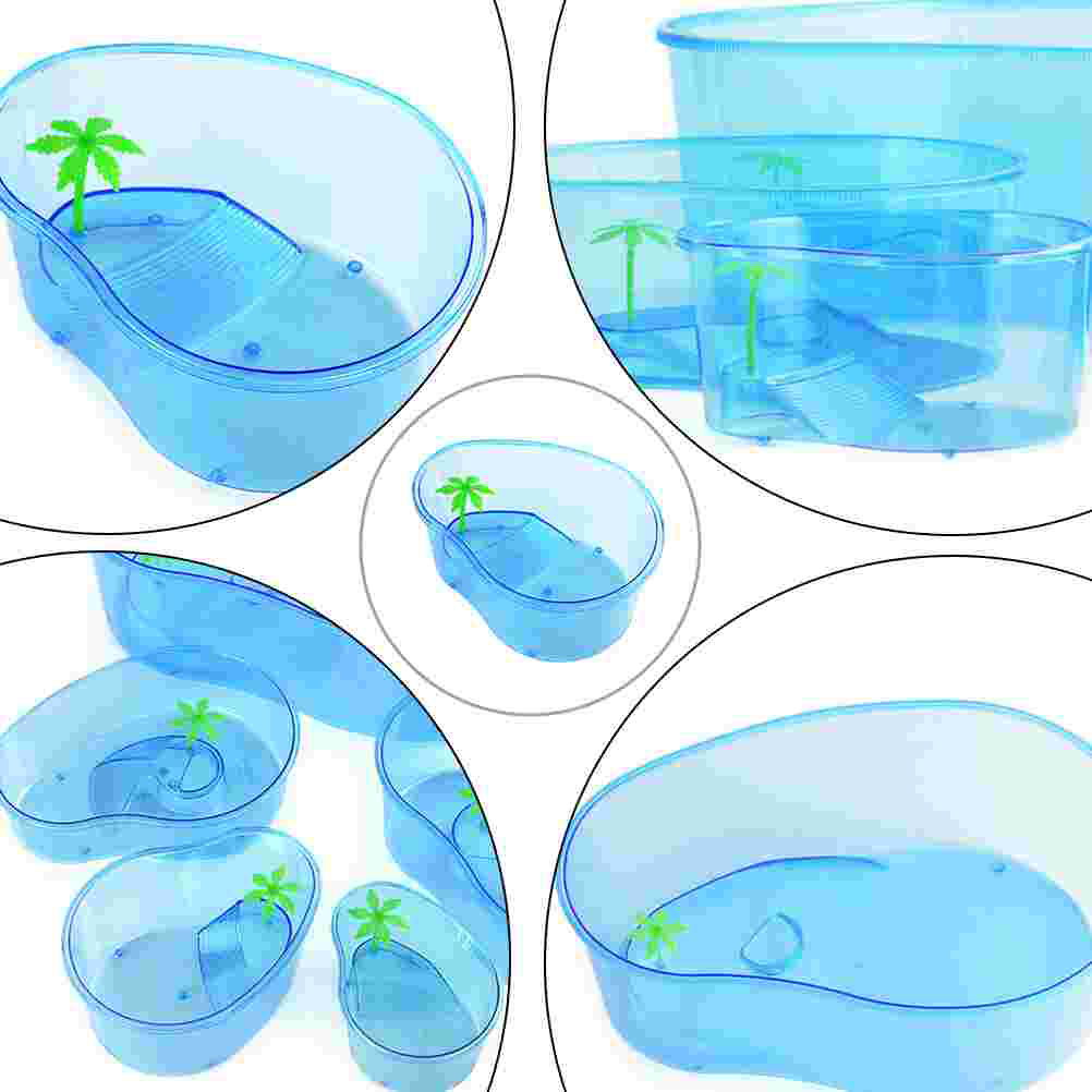Household Turtle Tank Multi-function Turtle Cage Transparent Reptile Tank Turtle Supply