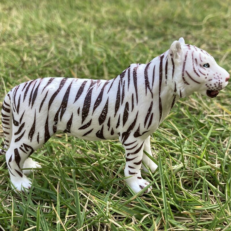 Simulatie Wild Bos Dieren Koning Solid Tijger Cubs Model Action Figures Beeldjes Collectie Vroege Onderwijs Speelgoed Voor Kinderen