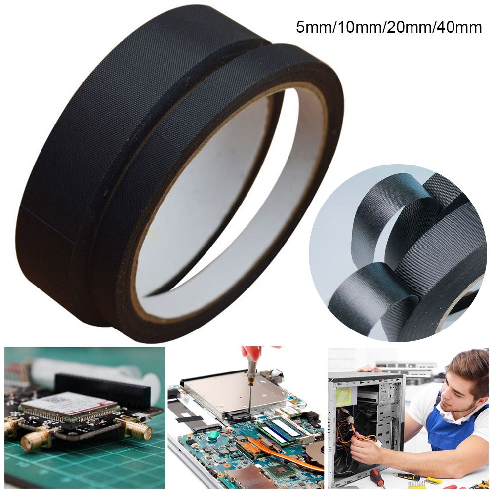 50M/Roll Nylon Reinforced Tape 5/10/20/40mm Width Black Single-sided Self-adhesive Tape For Shoe Handbag Oxford Cloth Tape