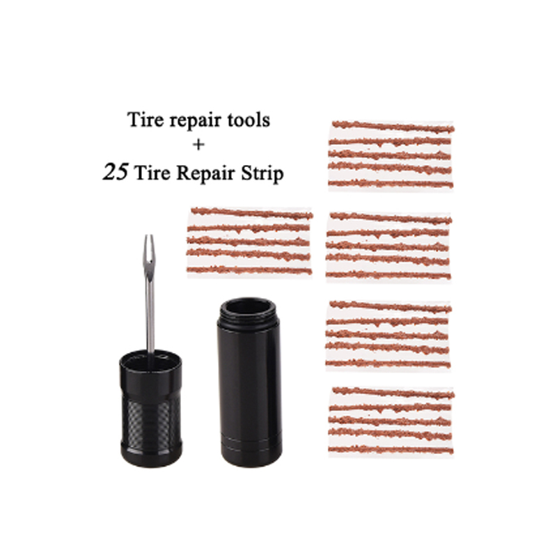 Voor Het Bevestigen Van Lekke Band Platte Weg Mtb Fiets Fiets Tubeless Band Reparatieset Naaktstopper Rubber Bacon Strips En Inbrenggereedschap: Rood