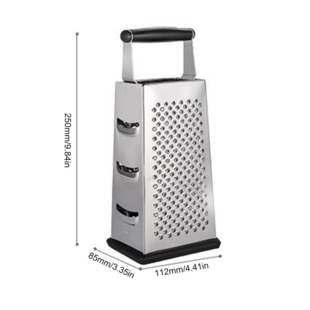 Multifunctionele Doos Rasp Kaas Raspen Roestvrij Staal Voor Keuken Raspen Voor Keuken Met 4 Zijden Rasp Non-Slip Basis