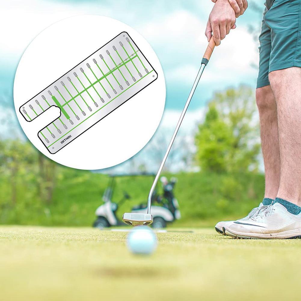 Golfsving rakt träna golf putting spegel ögonlinje golftillbehör putter spegel inriktning träningshjälp svingtränare