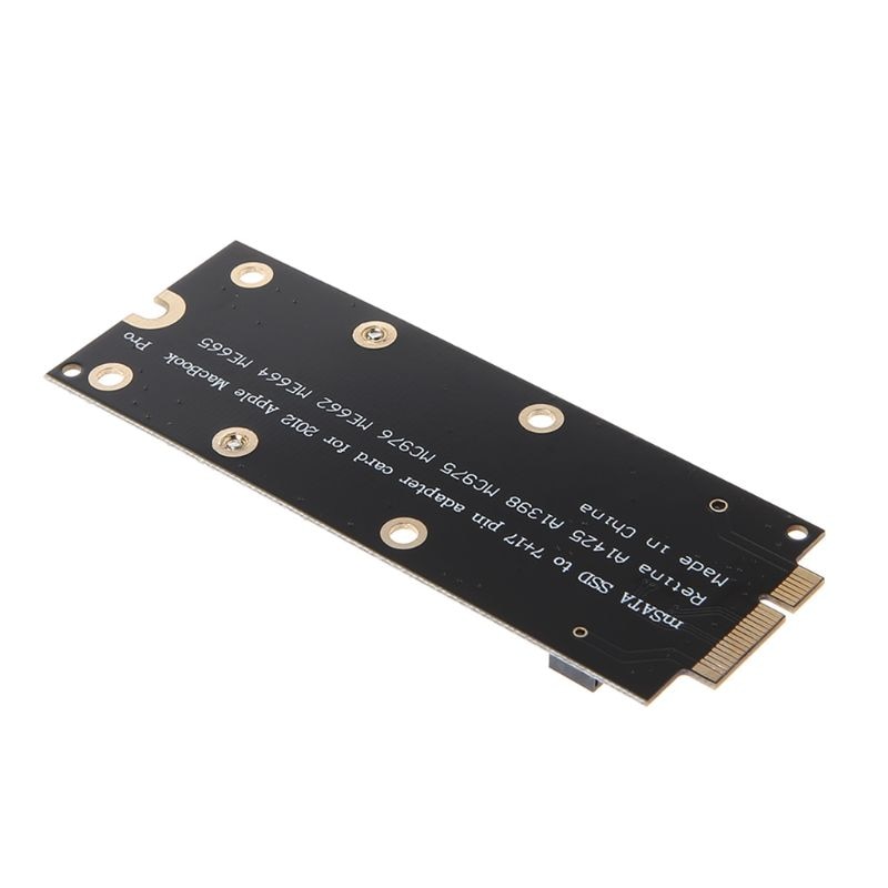 Mini MSATA 7+17 Pin mSATA SSD to for MACBOOK PRO Retina MC976 A1425 A1398 A1418 A1419 Hard Disk Adapter Card
