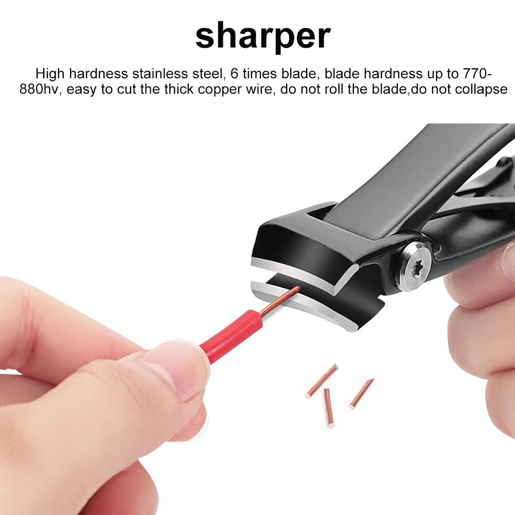 1Pcs Metal Wide Curved Mouth Thick Nail Trimmer Toenail Fingernail Cutter Clippers Nail Tools Manicure cutters