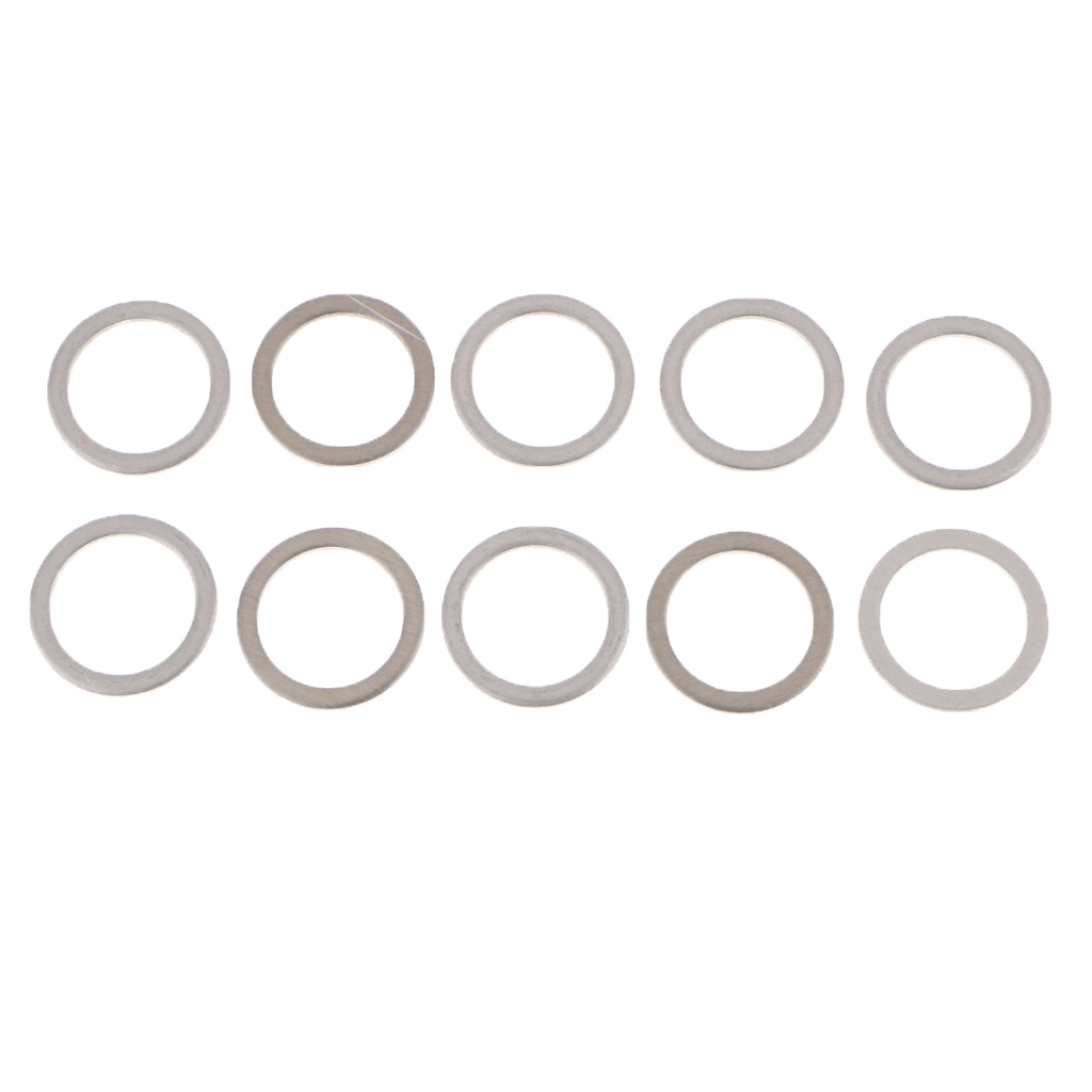 Arandelas de presión de aceite de motor, anillos de tapón de drenaje para Toyota Lexus de aluminio 90430-18008, accesorios de coche, 18mm, 10 Uds.