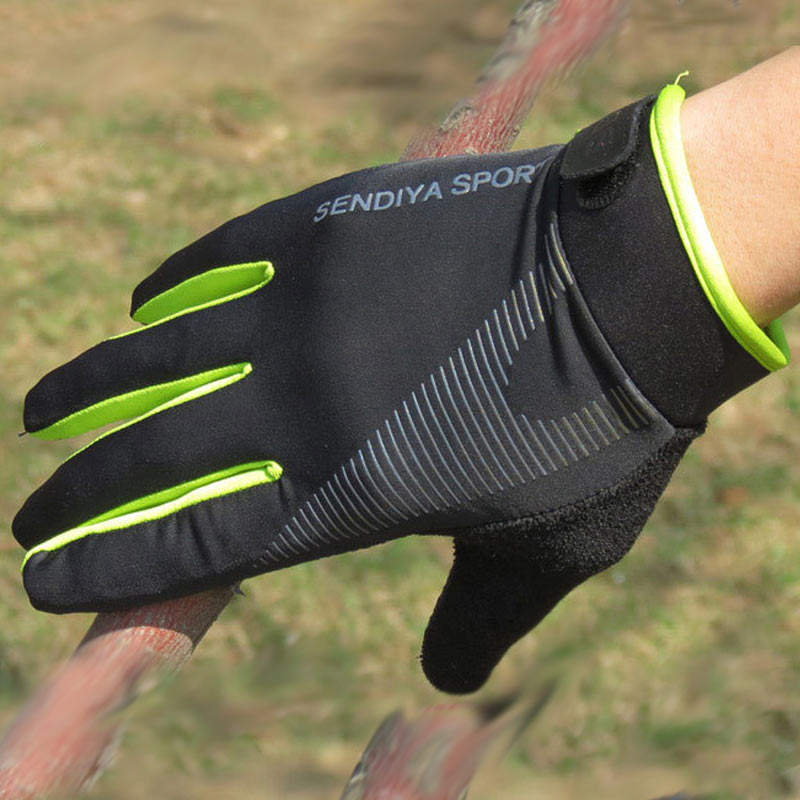1 paire vélo vélo gants plein doigt écran tactile hommes femmes gants de VTT respirant été mitaines S55