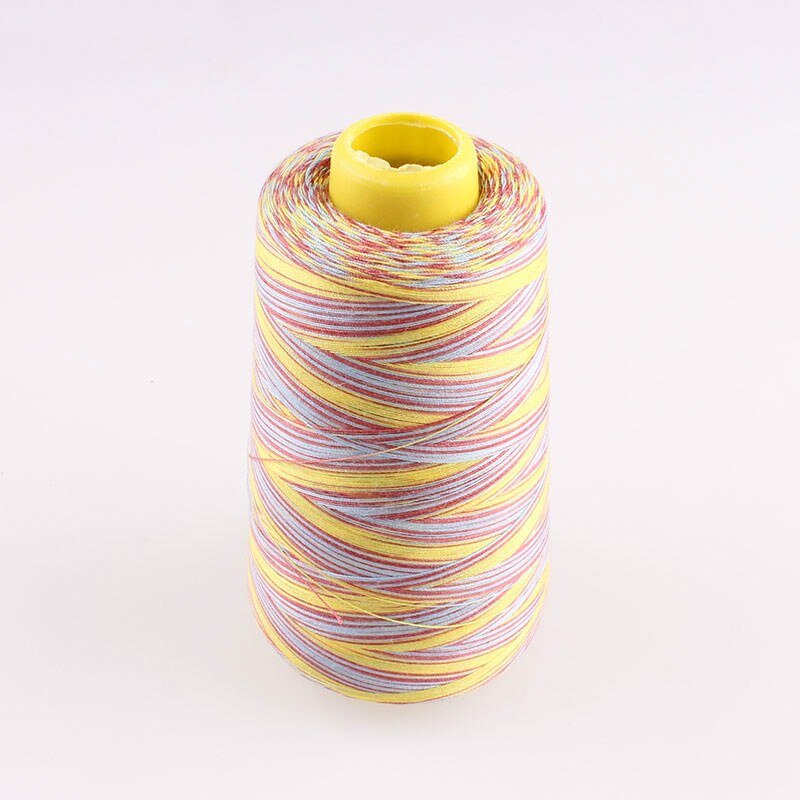 Sewing Thread 3000Y 40S/2 Spool Polyester Sewing Thread Colorful Embroidery Line Threads Jeans for Sewing Thighs Machine Yarn E: Gold