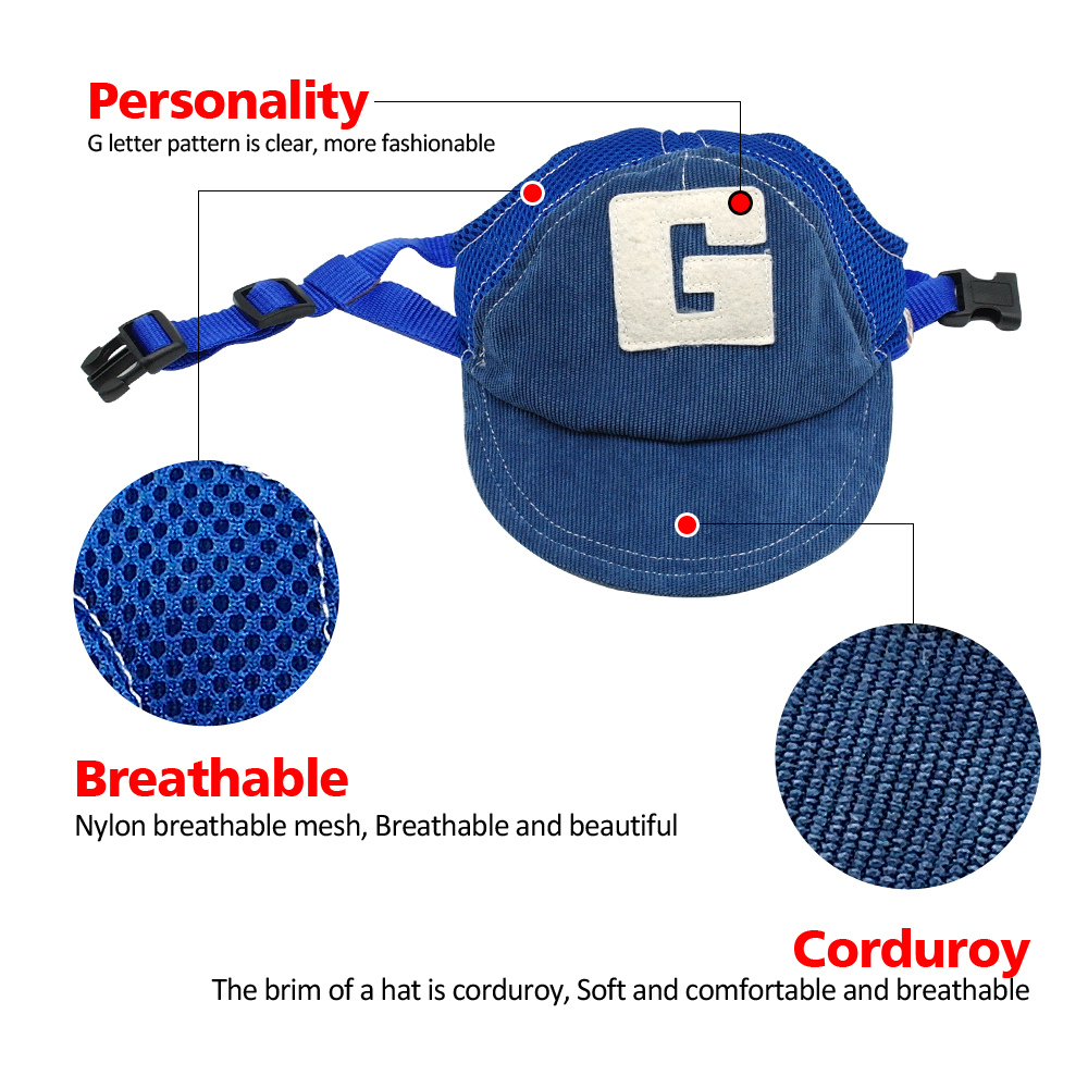 Oddychający kapelusz dla psa zima lato czapka przeciwsłoneczna z otworami na uszy mały duży złoty aporter akcesoria zewnętrzne turystyka sportowa