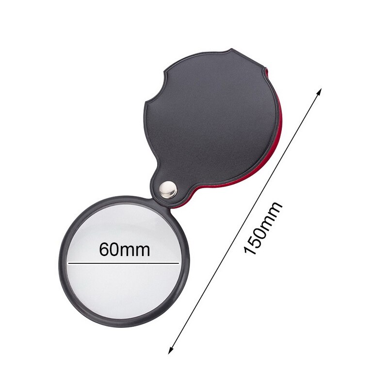 Mini Tasche 8X 50mm 5X 50mm Klapp Schmuck Lupe Vergrößerungs Augen Glas Lupe Linse