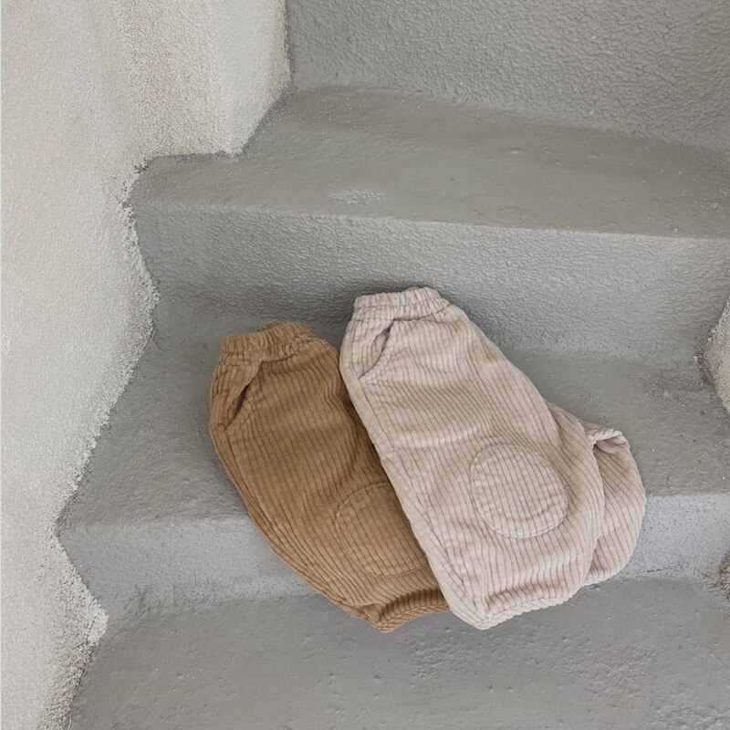 Koreaanse Stijl Herfst Kinderen Meisjes Jongens Broek Corduroy Losse Radijs Broek Kinderen Uitloper Mode Kleding E3000