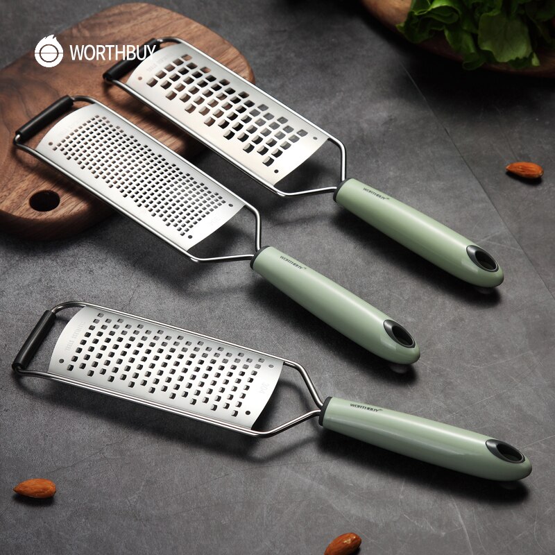 Worthbuy Handleiding Groente Rasp 304 Rvs Groentesnijder Met Plastic Handvat Wortel Aardappel Rasp Keuken Gadgets