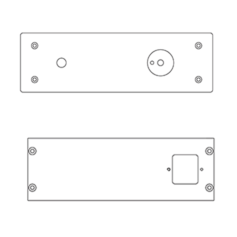 Tokban Audio 2307 226.5*70*271mm Aluminum Class A Power Amplifier Chassis Enclosure with Radiator DIy Home Amp Case Shell: transparent / 110 V