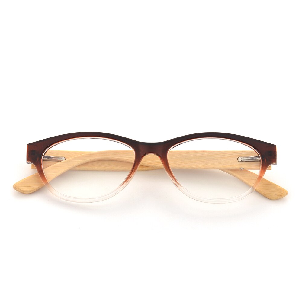 Gudzws Blue Light Rays Blocking Reading Glasses Anti Blue Fatigue Natural Bamboo Legs with Plastic Frame Classic Rectangle Reade: Wine
