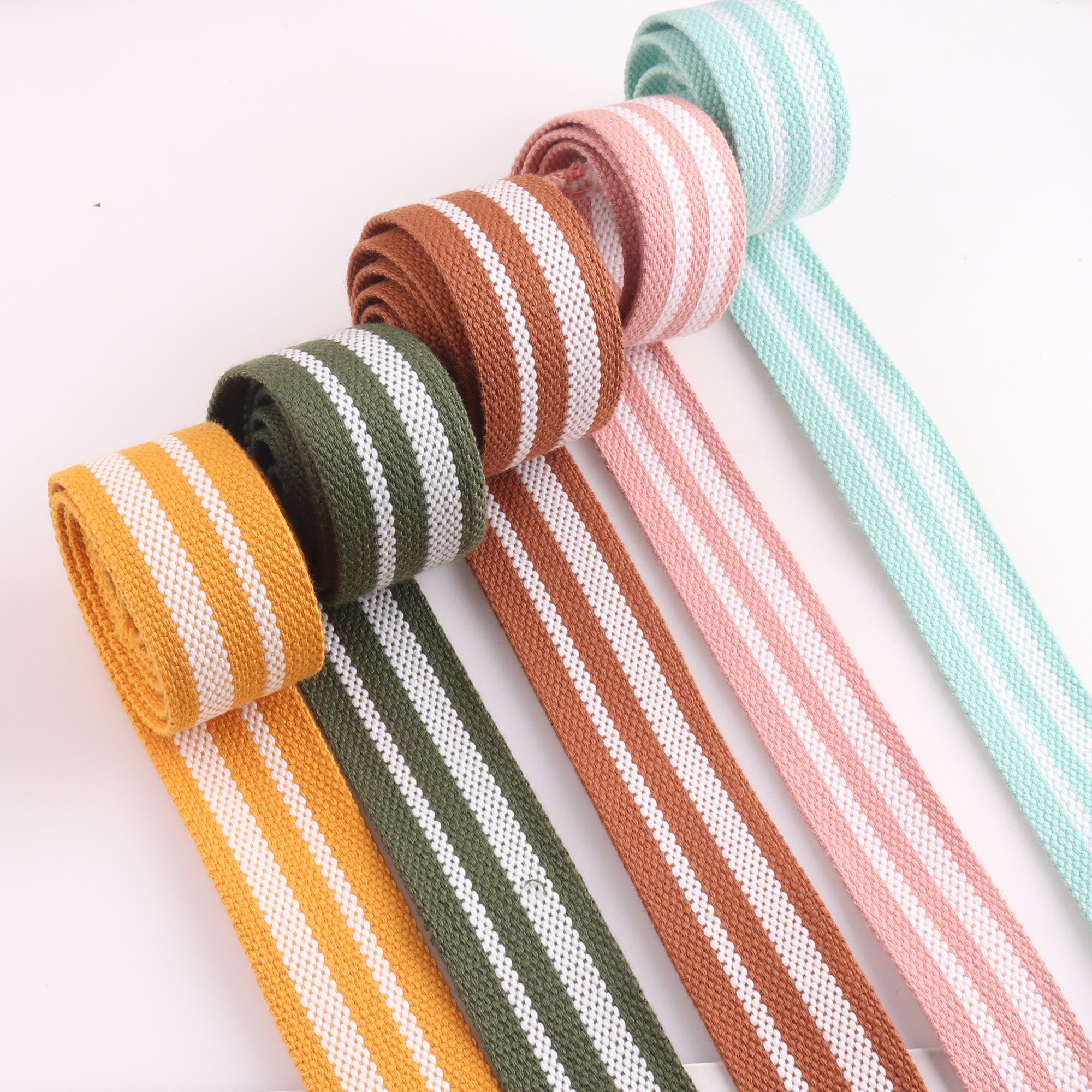 38mm Cotton Webbing Ribbon Belt Bag Cotton Webbing Polyester/Cotton Webbing Knapsack Strapping Sewing Bag Belt Accessories 3yard