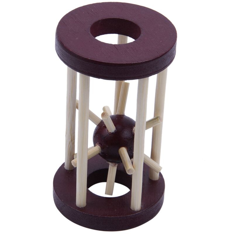 Logikrätsel mit tetrakaidekaeder-schloss aus holz, steckpuzzle, denksportaufgabe, intellektuelles spielzeug zum entfernen und zusammenbauen: Default Title