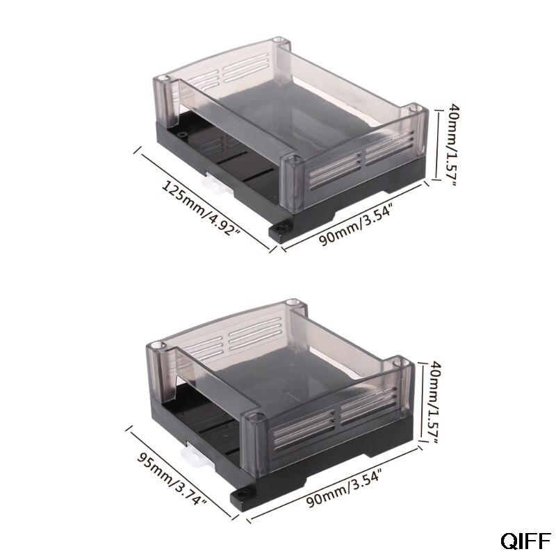 Transparent Plastic PLC Industrial Control Box Panel PLC Enclousure Case DIY PCB Shell Aug. 19
