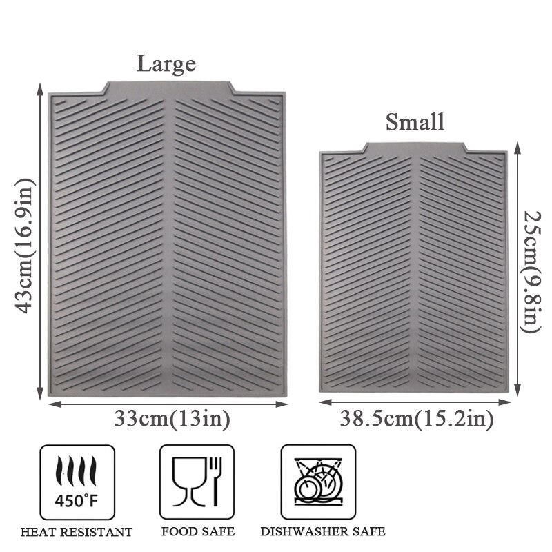 Silicone Vierkante Schotel Drogen Mat Hittebestendige Aftappen Servies Dishwaser Duurzaam Kussen Pad Servies Tafel Mat Placemat