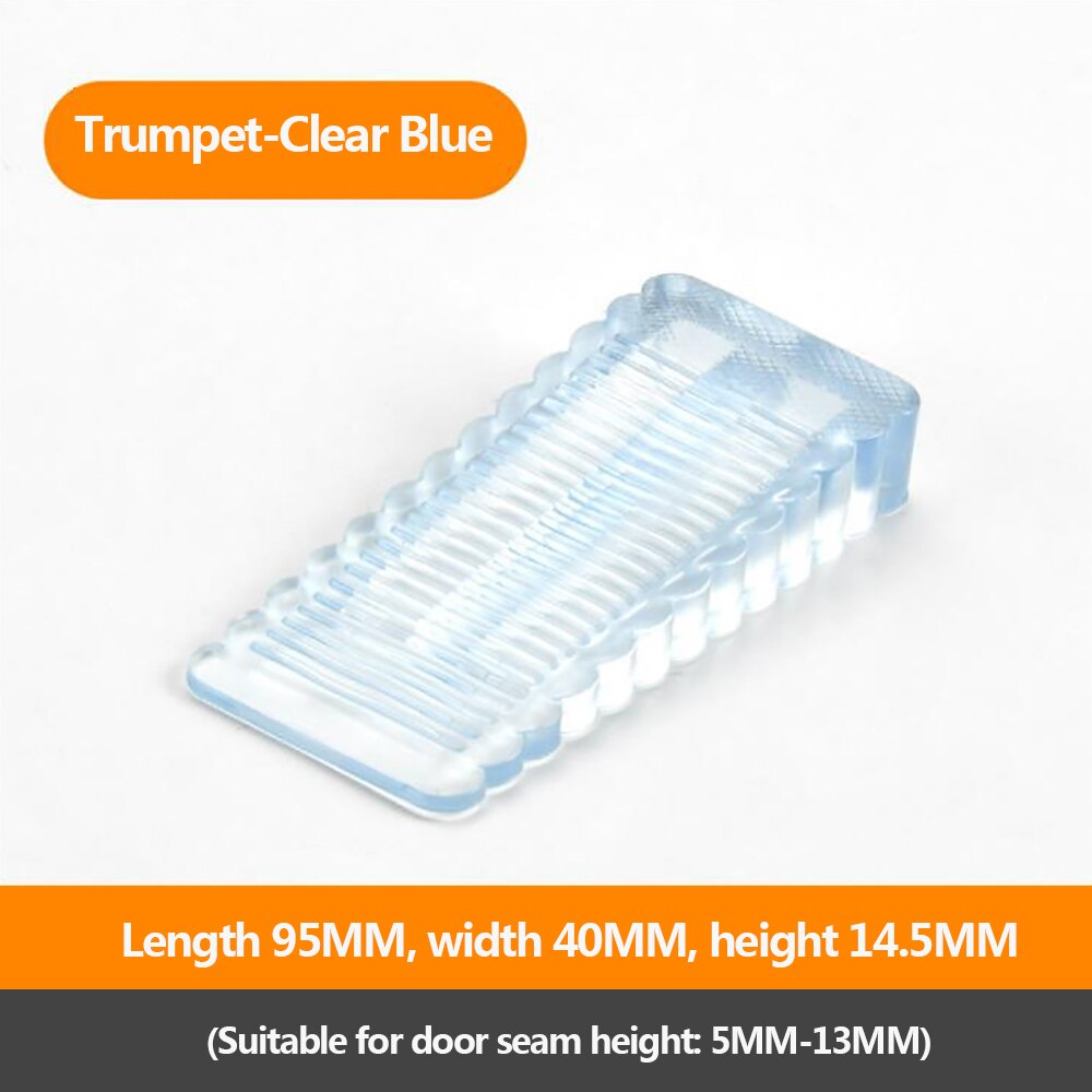 1 Uds parada de puerta de seguridad de silicona anti-skid a prueba de viento puerta/puerta de la puerta trasera de Anti-colisión para: Clear Blue-M