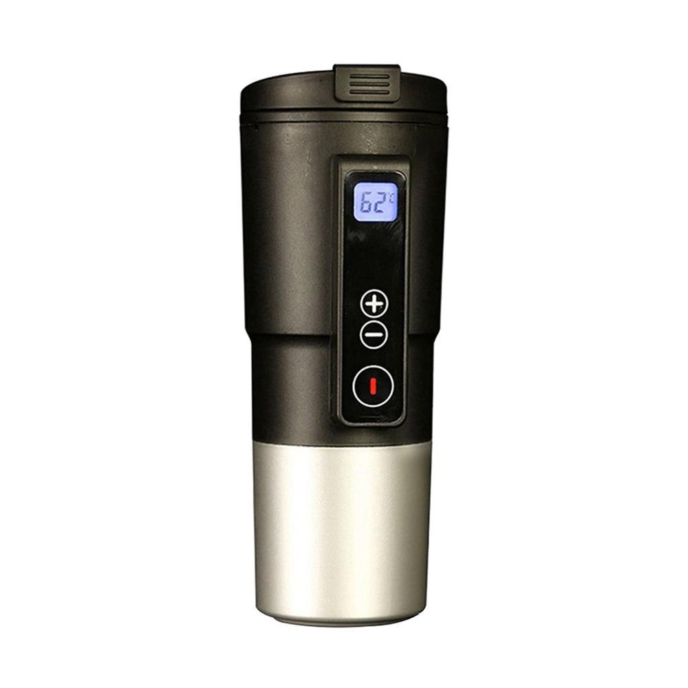 Auto 12V Elektrische Water Cup Thermostaat Auto Thuis Temperatuurregeling Cup Multifunctionele Verwarming Mok Waterkoker 4 kleuren Heet Verkoop: Black
