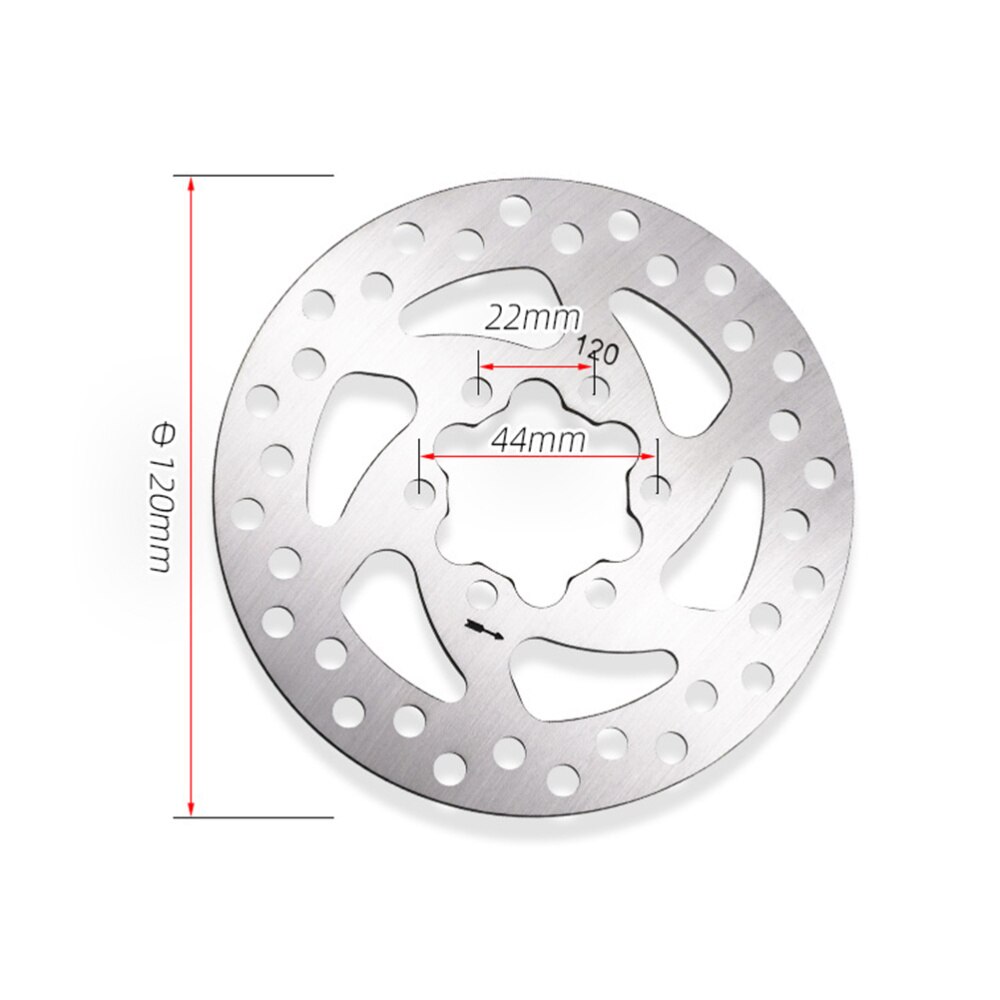 1pc Universal 120mm Brake Disc Universal Stainless Steel Brake Disc Brake Replacement Disc for Small Specification Vehicle