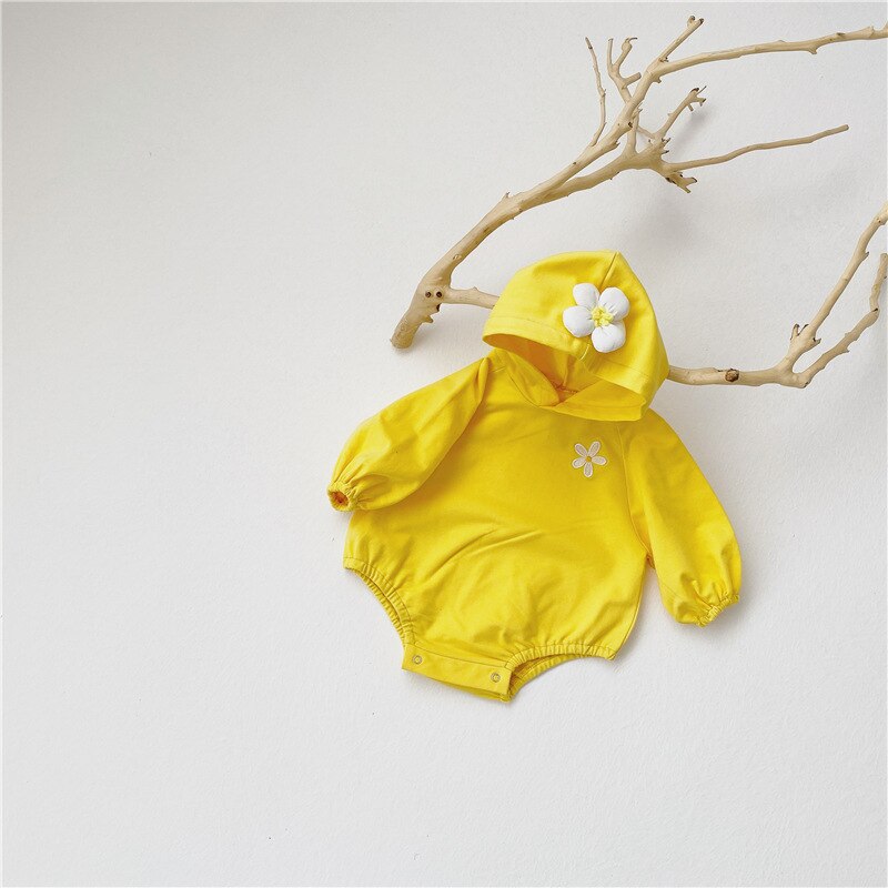 Mono de bebé MILANCEL de otoño , ropa de bebé recién nacido, sudaderas con capucha, ropa de niños pequeños, mono de bebé: yellow / 6-9M