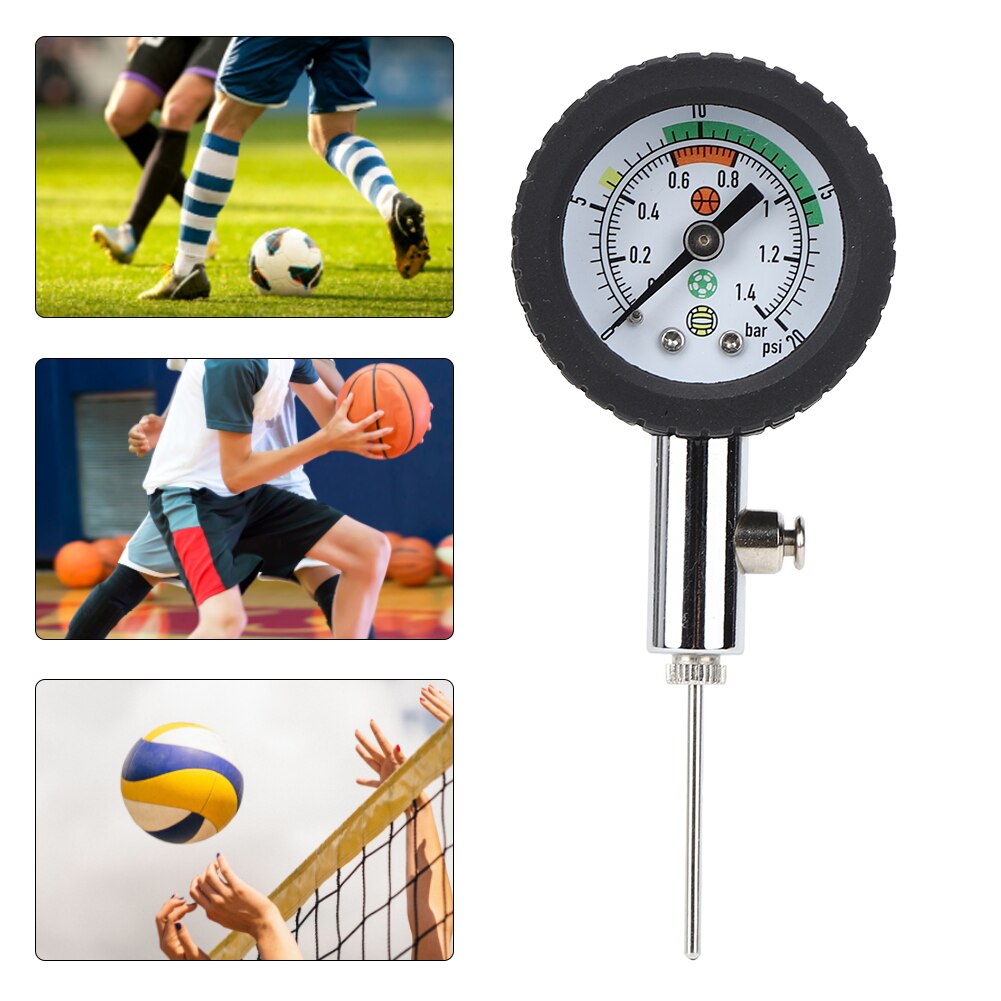 Klassisk storlek 5 fotboll svart vit fotboll pvc fotboll mål lag match träning boll storlek 2/4 elev lag träning match bollar: Tryckmätare