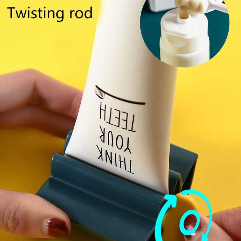 1pc multifunctionele tandpasta dispensers, gezichtsreiniger knijpers, rollende tandpasta knijpertubes, badkameraccessoires