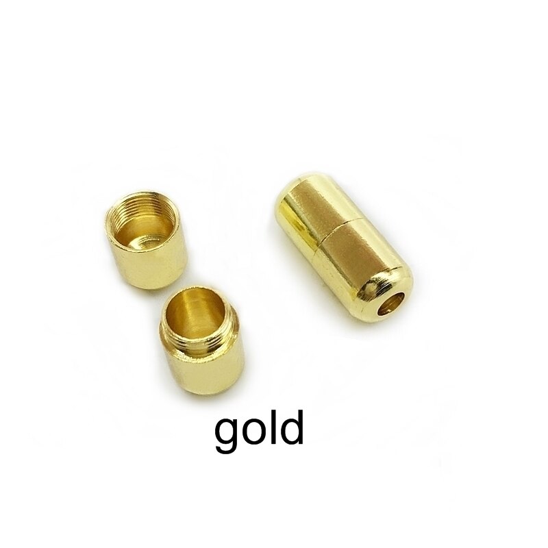 Sistema de cordones rápidos para zapatos, 1 par, cierre de metal, sin cordones: gold