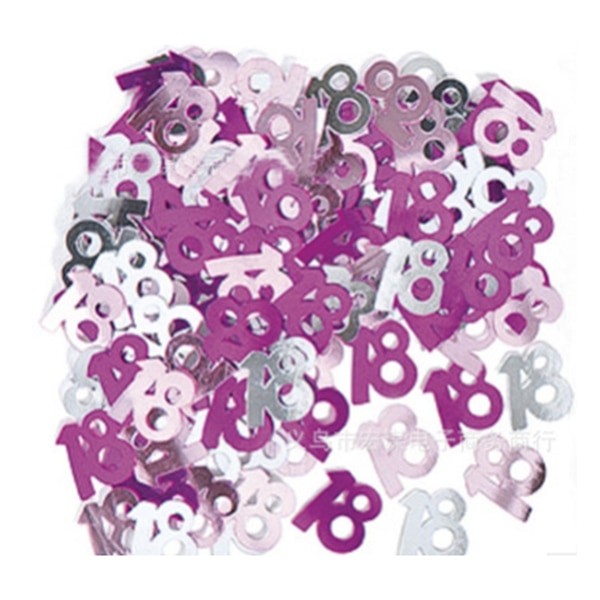 18 tafel confetti-fabulous shimmer roze 18th verjaardagsfeestje tafel confetti