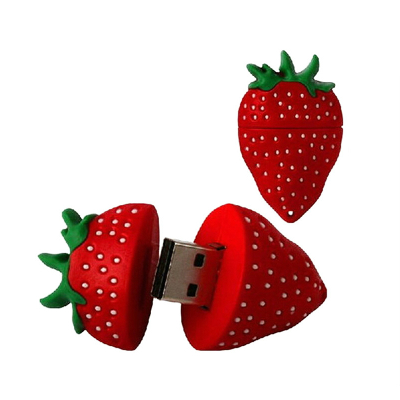 Aardbei Fruit PenDrive Leuke USB Flash Drive 4 GB 8 GB 16 GB 32 GB 64 GB Leuke Pen drive Flash U Stick USB 2.0 Memory Stick